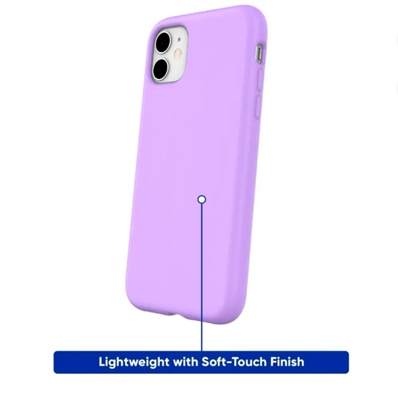 onn. Silicone Cellphone Case Apple iPhone 11 / iPhone XR Lavender NEW IN BOX - Picture 5 of 6